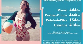 Air France lance ses offres de rentrée sur le réseau régional Caraïbe